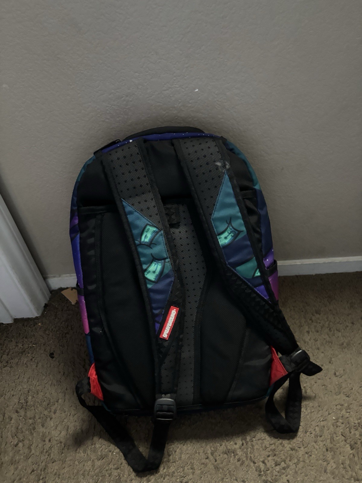 Sprayground Money Bear Gummy Checkered Diablo Backpack Limited Edition
