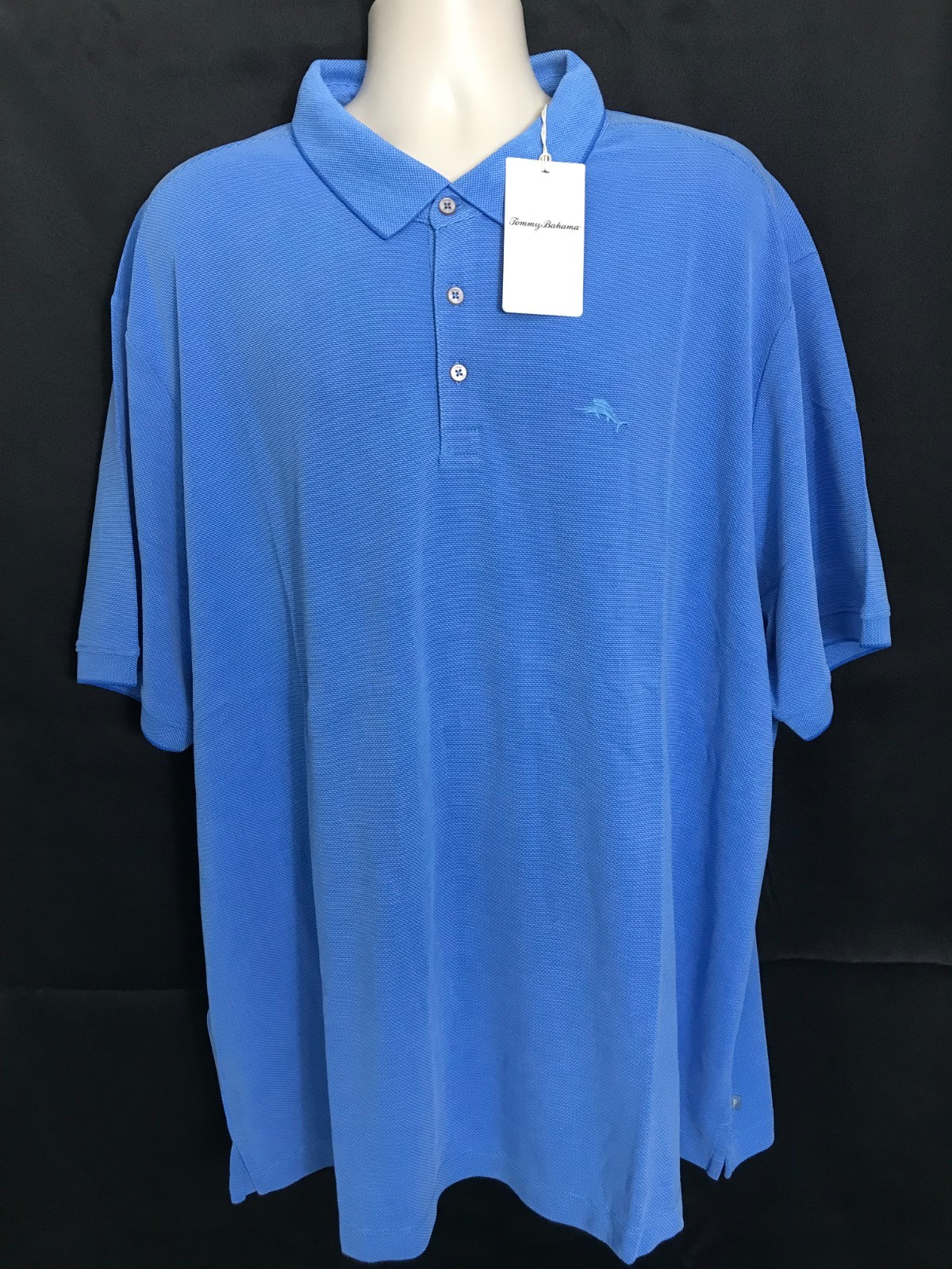 Tommy Bahama B&T Men’s Size 3XLB Palace Blue Pebble Shore Golf Polo $110 NWT