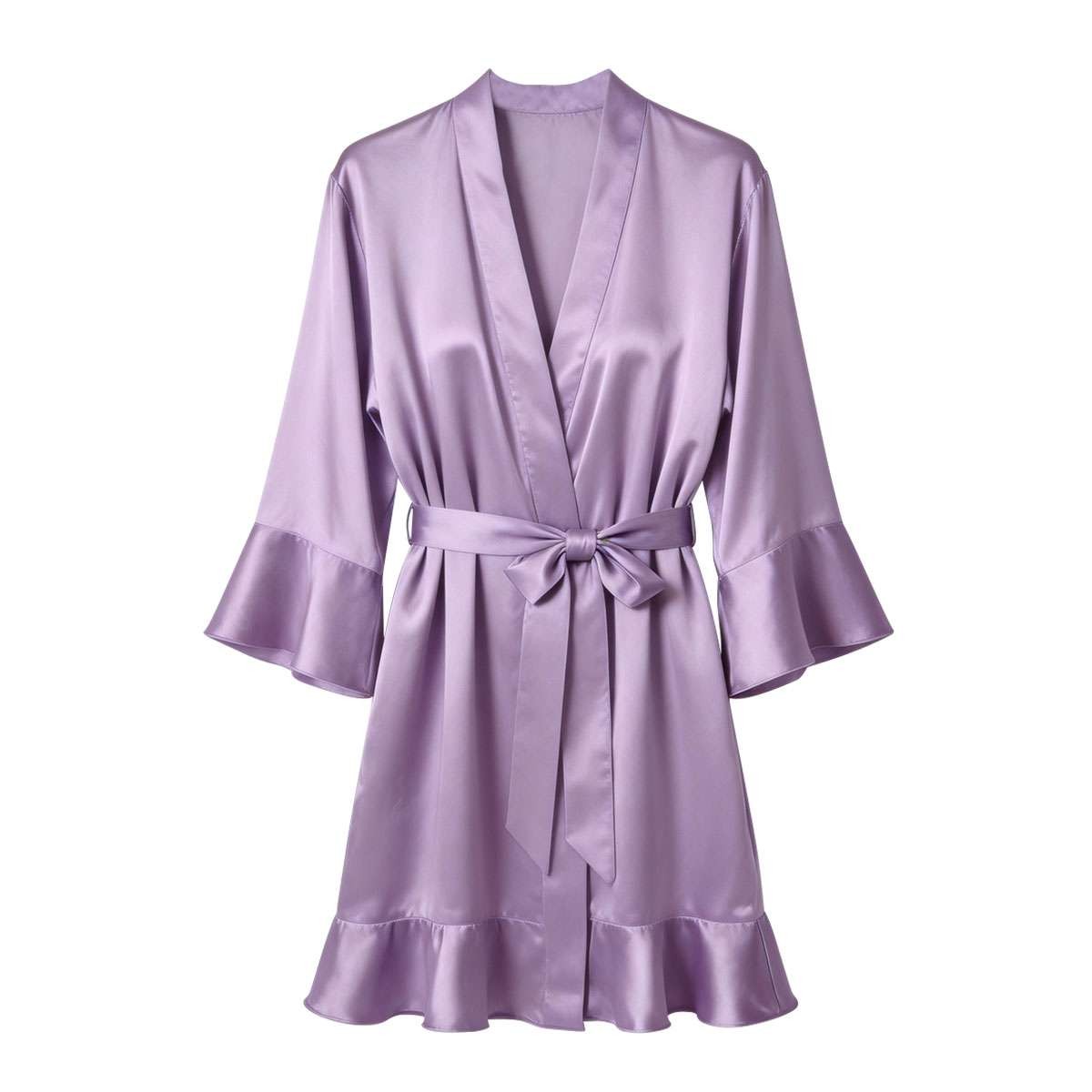 Women Sleepwear Bathrobe Silk Satin Robe Wedding Bride Kimono Sexy Underwear