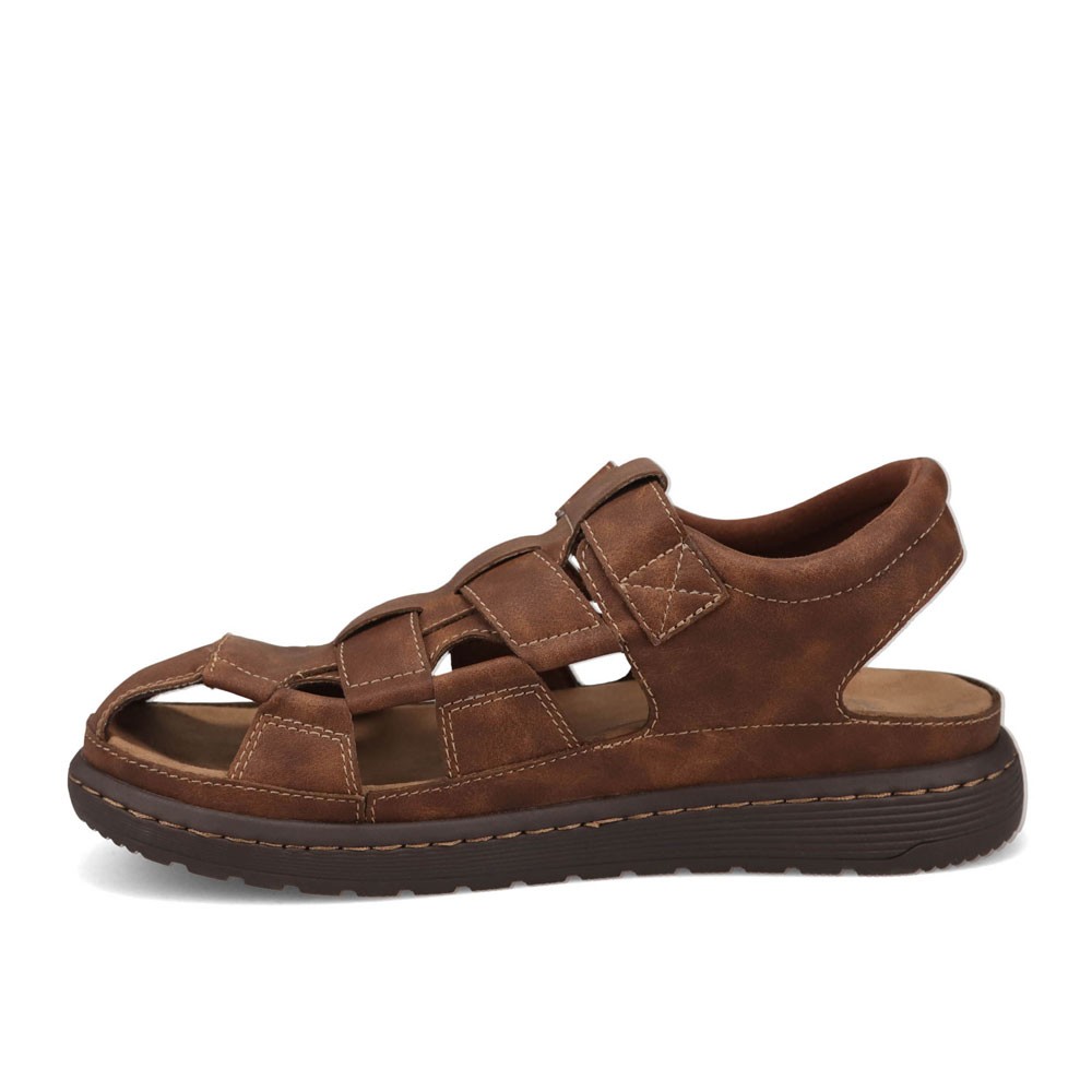 Dockers Mens Sarasota Tumbled Full Grain Moc Toe Sandal