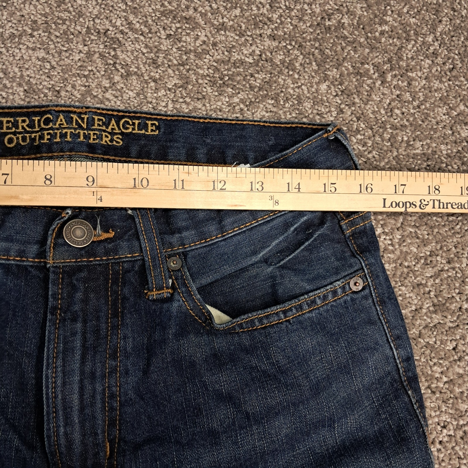 American Eagle Outfitters Women’s Original Straight Jeans Blue 30×36