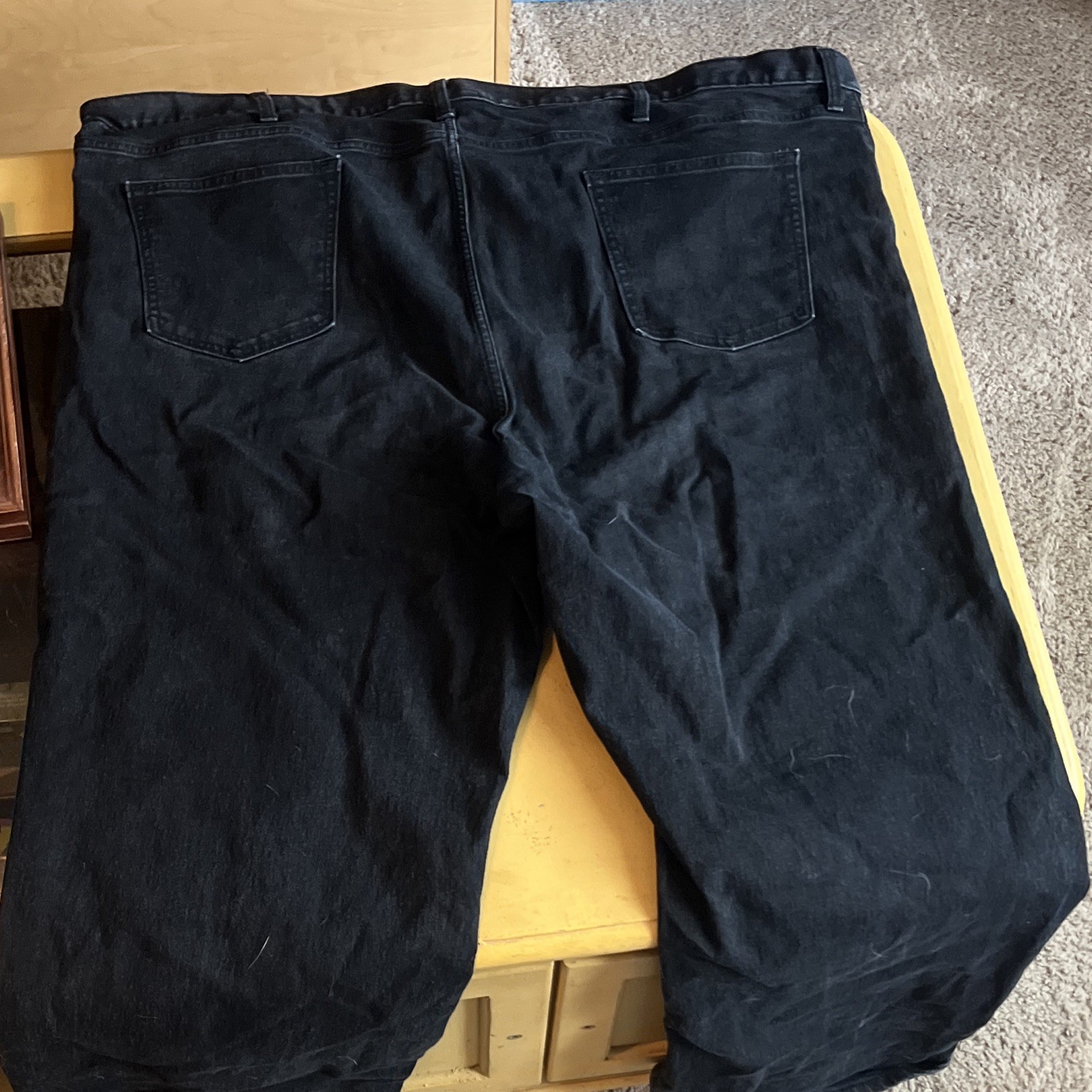 Old Navy Men’s Big & Tall Loose Straight Black Denim Built-In Flex 5-Pocket