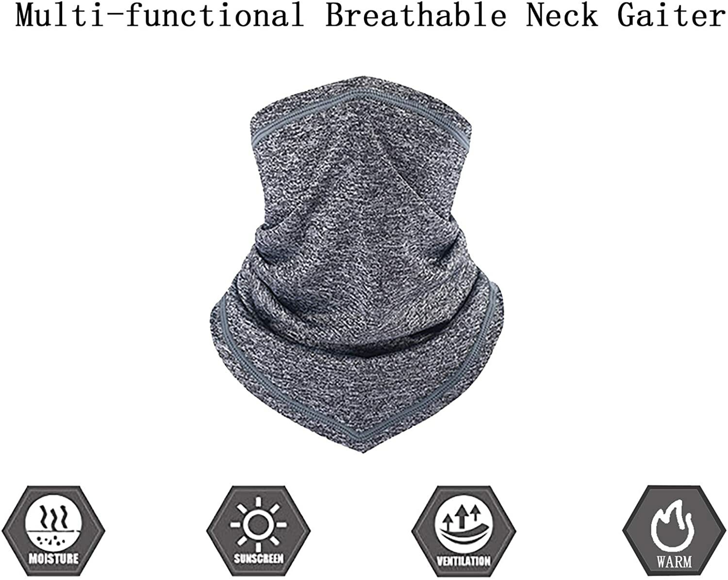 Balaclava Summer Ice Silk Breathable Neck Gaiter Quick Drying Face Mask Scarf US