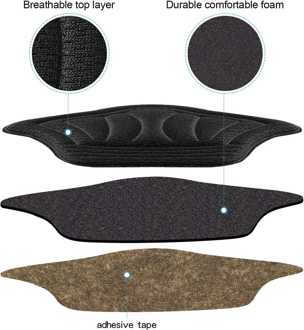 2Pcs Heel Grips for Loose Shoes Heel Cushion Pads No-Slip Shoe Inserts Protector
