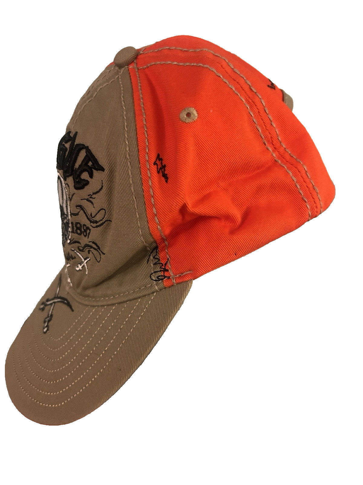 Rogue Skull Swords Y2K Style Hat Baseball Cap Metal Grunge Tribal Edgy Punk