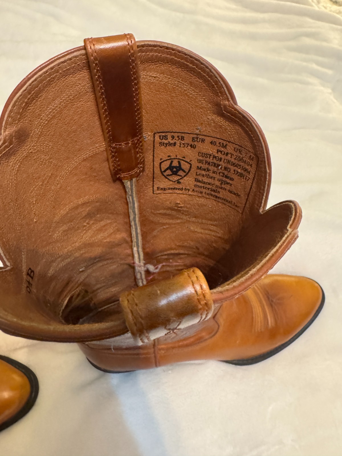 Womens Tan Leather Ariat Boots