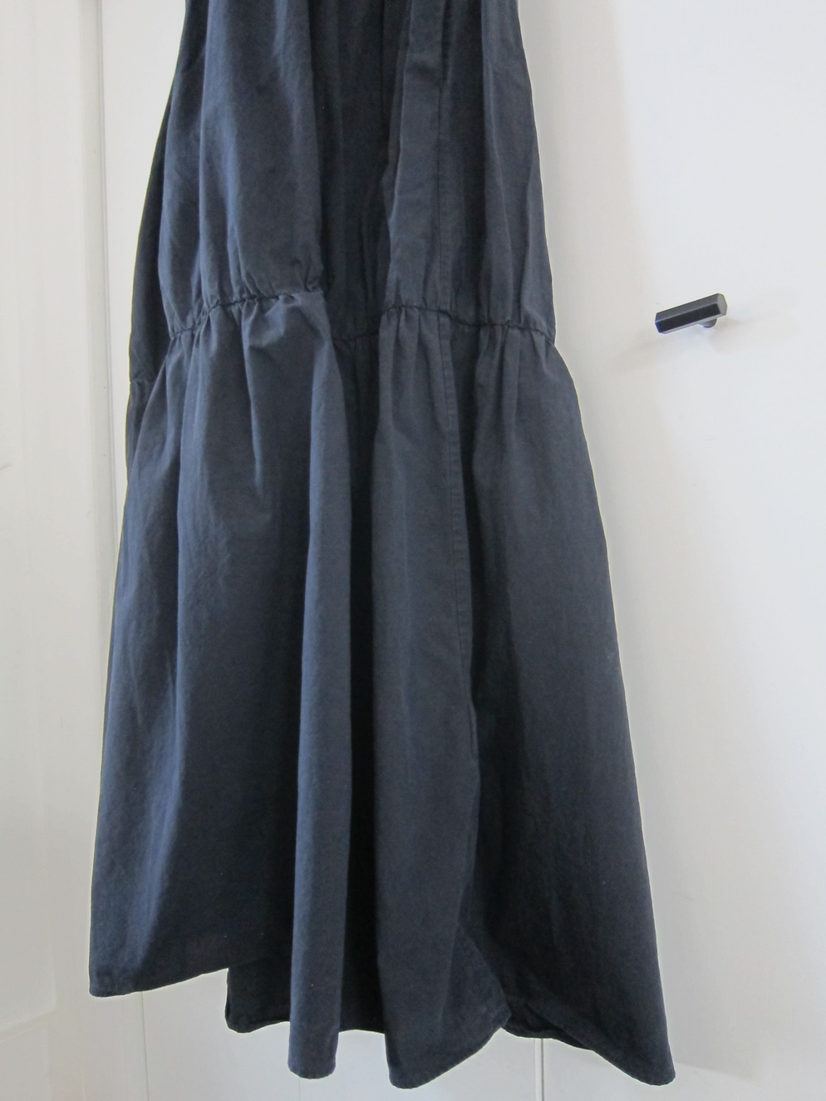 COS cotton maxi dress size 2 preowned tiered puff sleeve v-neck minimal boho