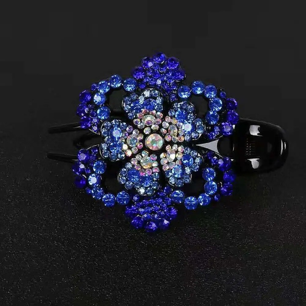 Women Crystal Rhinestone Hairpin Hair Clips Hair Claw Fashion Hair Accessories