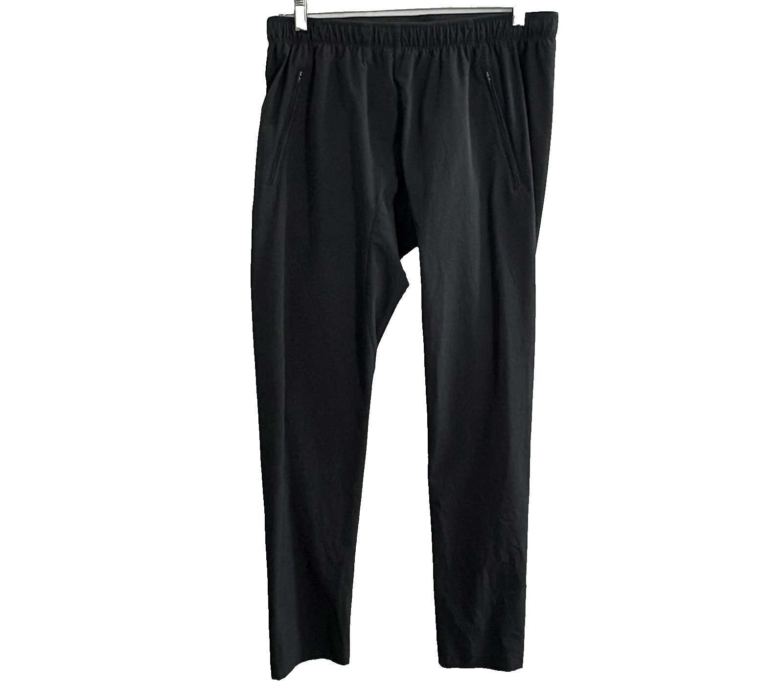 PASKHO Women Drawstring Mid Rise Waist Lightweight Travel Pants Sz M Black 81-21