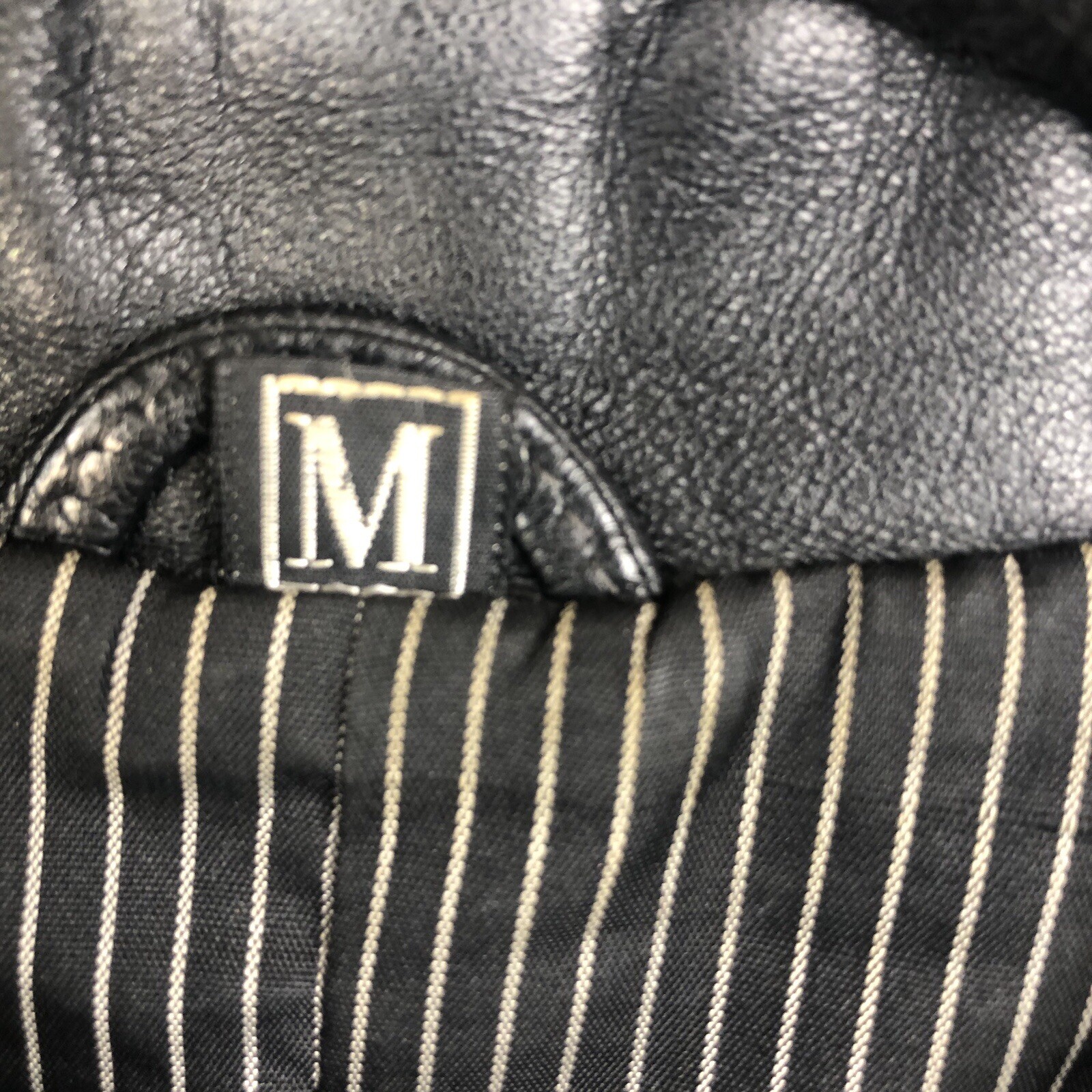 Black Leather Jacket Womens Medium Moto Biker Goth Motorcycle Punk Rock