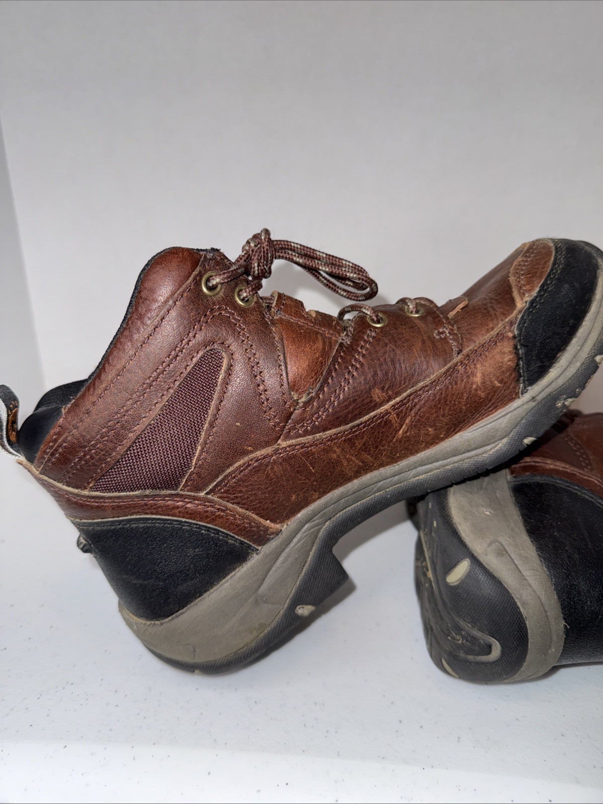 Ariat Terrain Work Boots Mens Size 9B Leather Waterproof Lace Up 10004138🔥👀