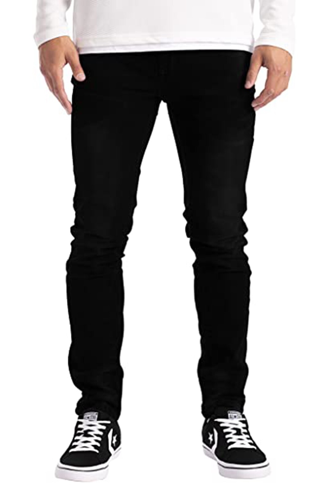 NEW MENS FLEX SKINNY JEANS STRETCH SLIM FIT DENIM PANTS ALL WAIST & LENGTH
