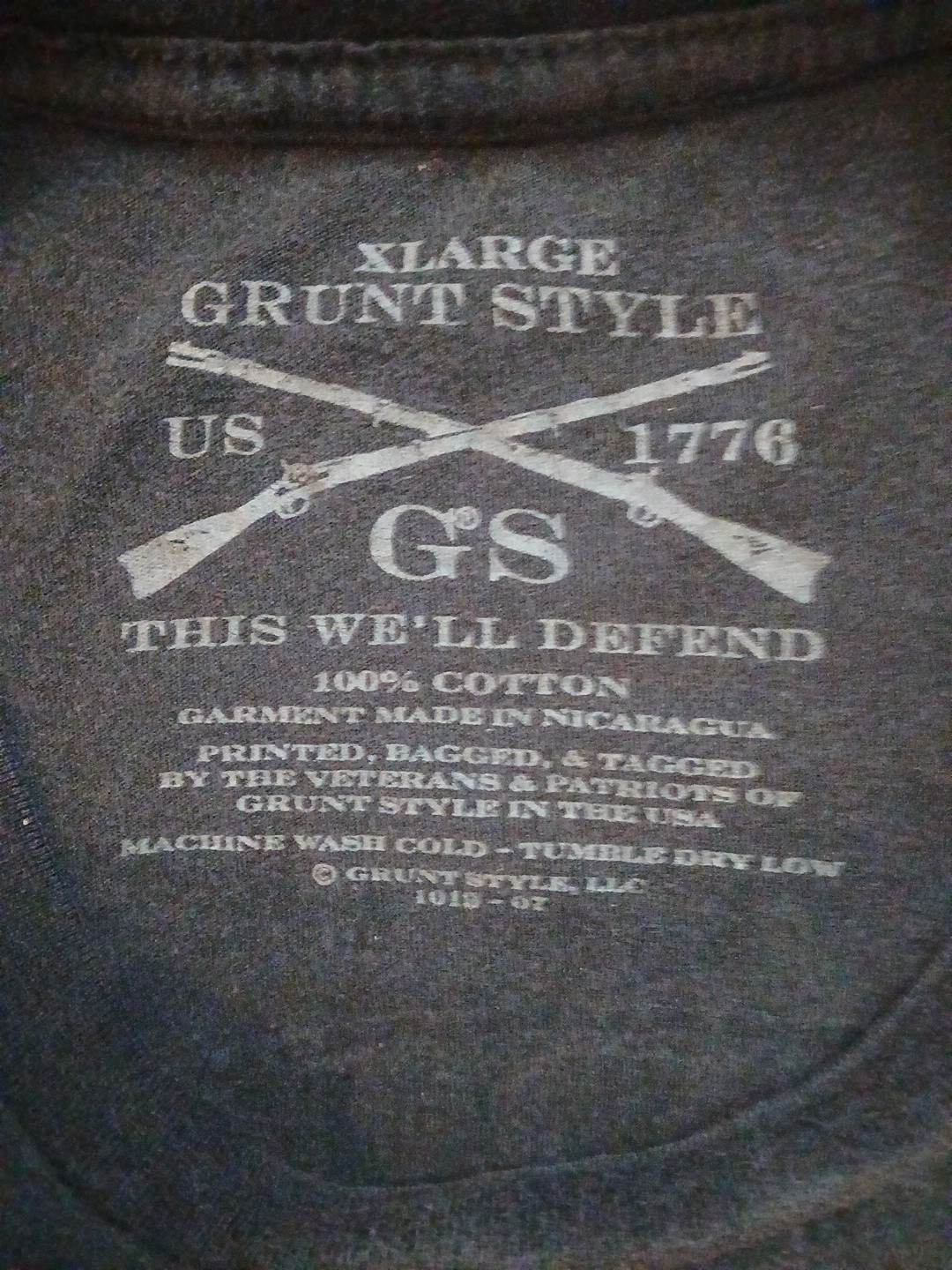 Grunt Style Patriot Never Surrender T-Shirt XLARGE