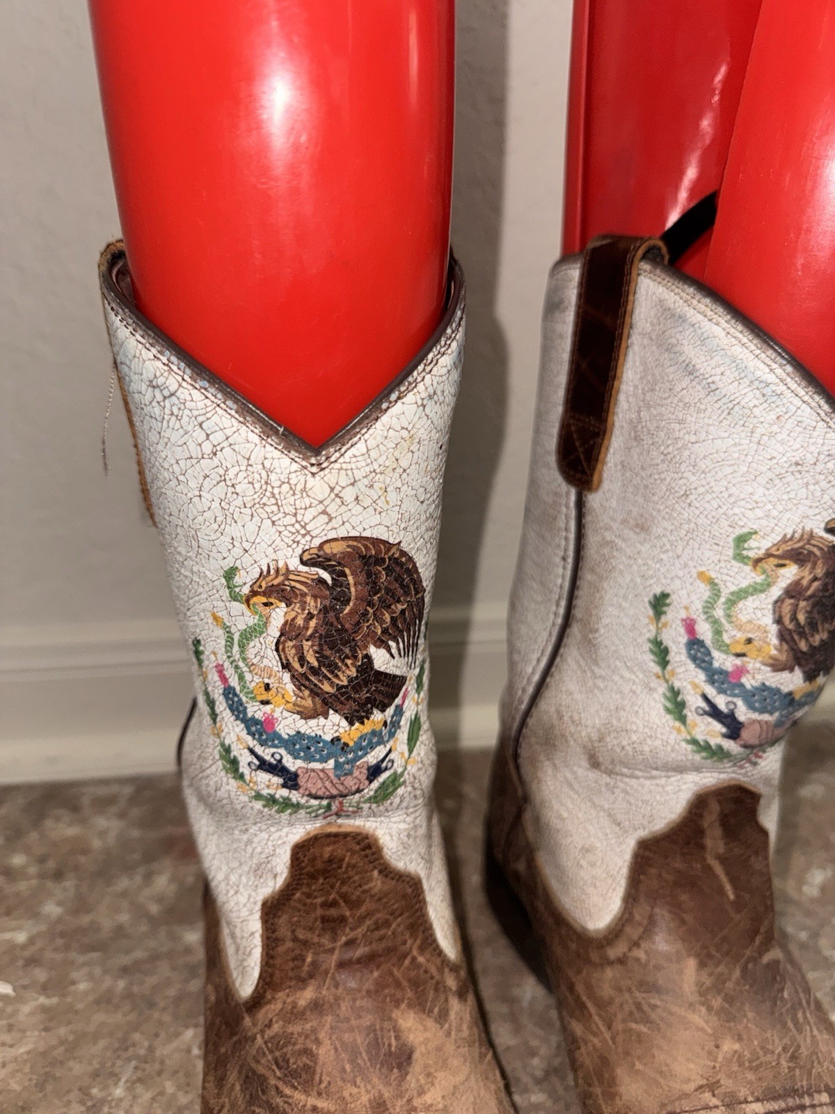 Ariat Sport Orgullo Mexicano Chocolate Coastal Cream Men’s 8.5 D 10038385 Lovely