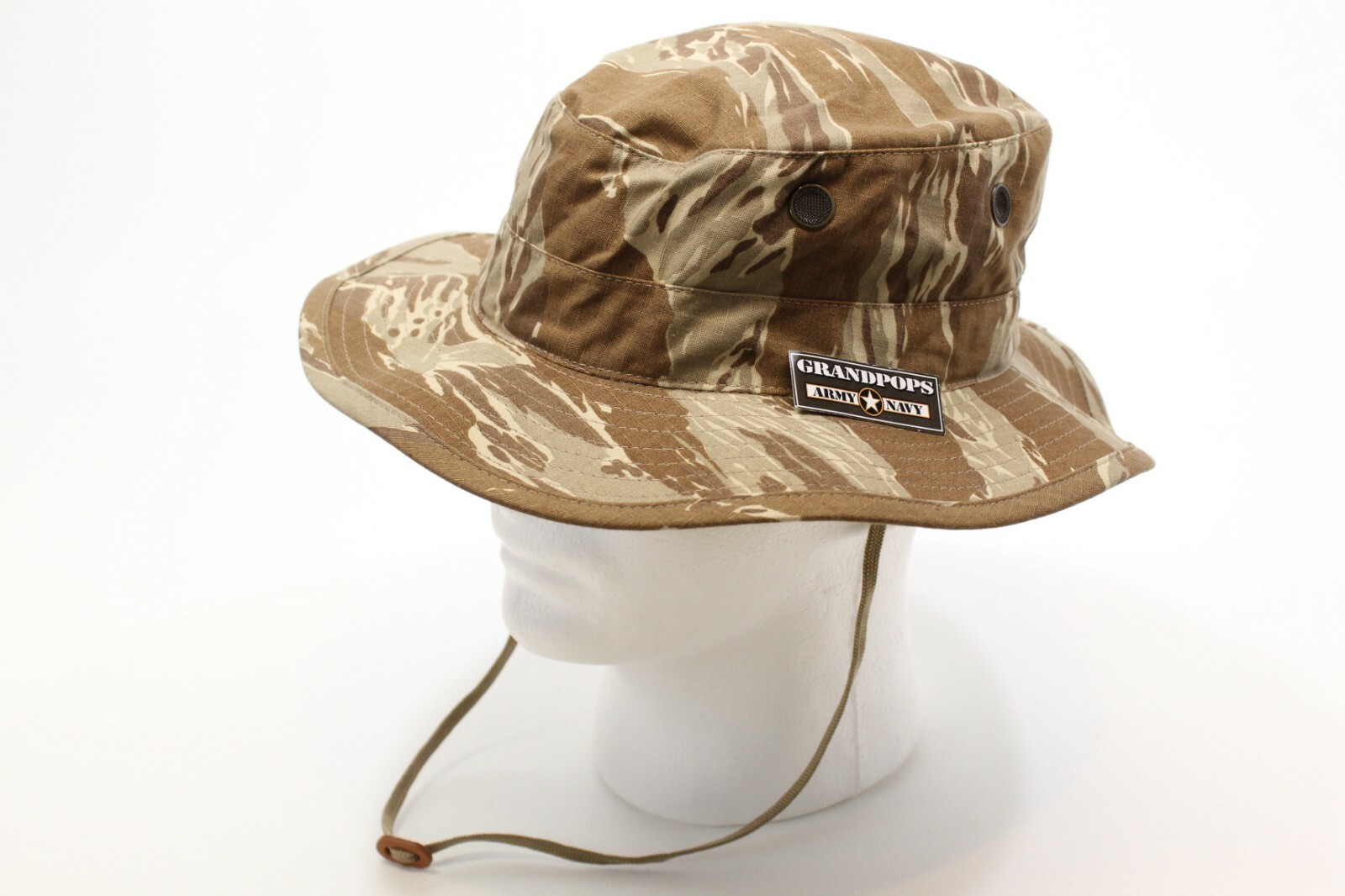 DESERT TIGER STRIPE CAMO JUNGLE HAT RIPSTOP MADE IN USA