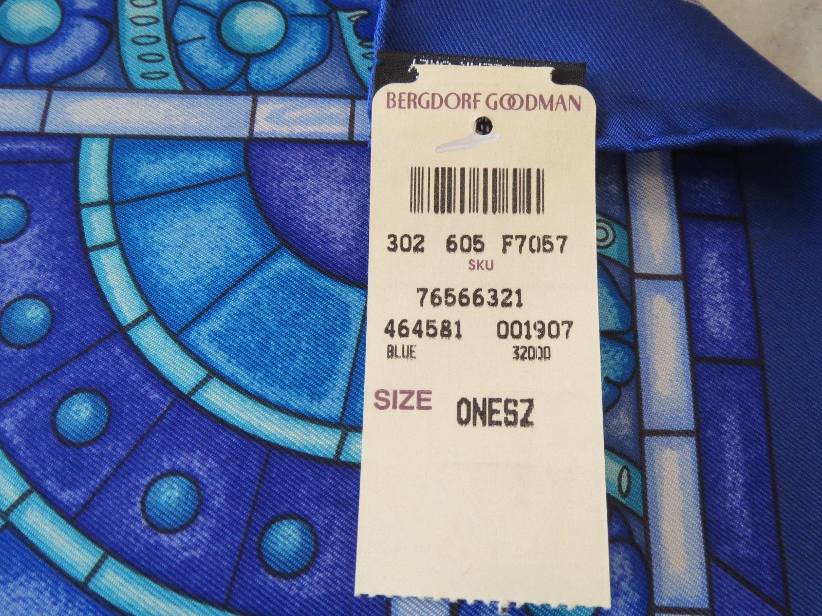 New in Box HERMES SCARF “Lumieres de Paris” Bright Blue Square Scarf 35″