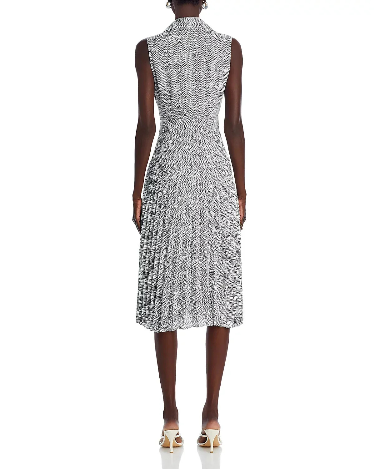 T Tahari Sleeveless Button Down Midi Dress MSRP 138
