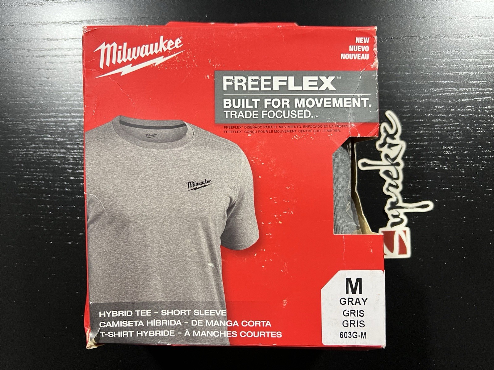 Milwaukee Men’s Medium Gray Cotton/Polyester Hybrid Work T-Shirt 603G-M/L/XL