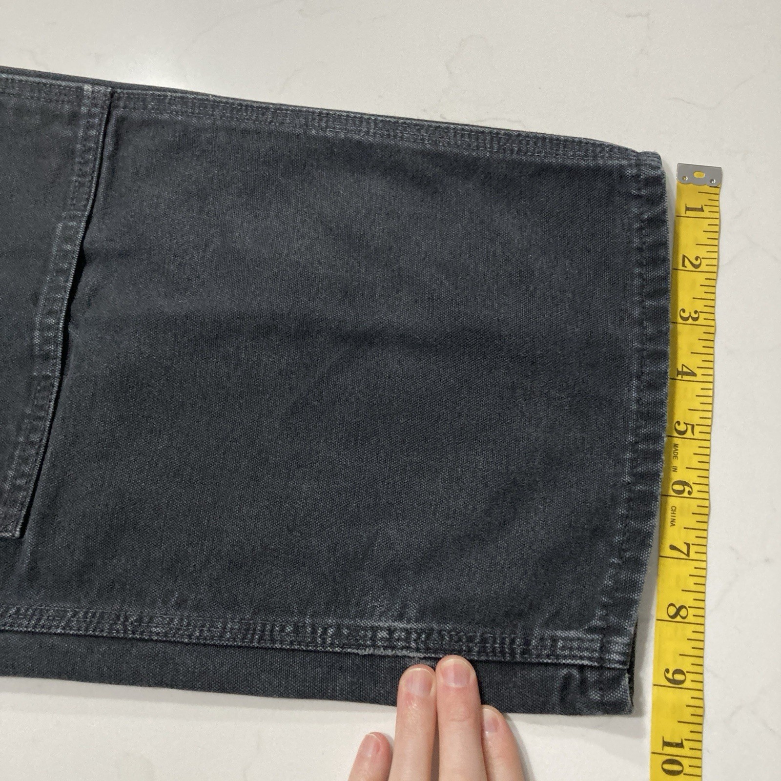 Carhartt B01 BLK Double Knee Work Pants Mens 40×32 (Fits 38×30) Distressed