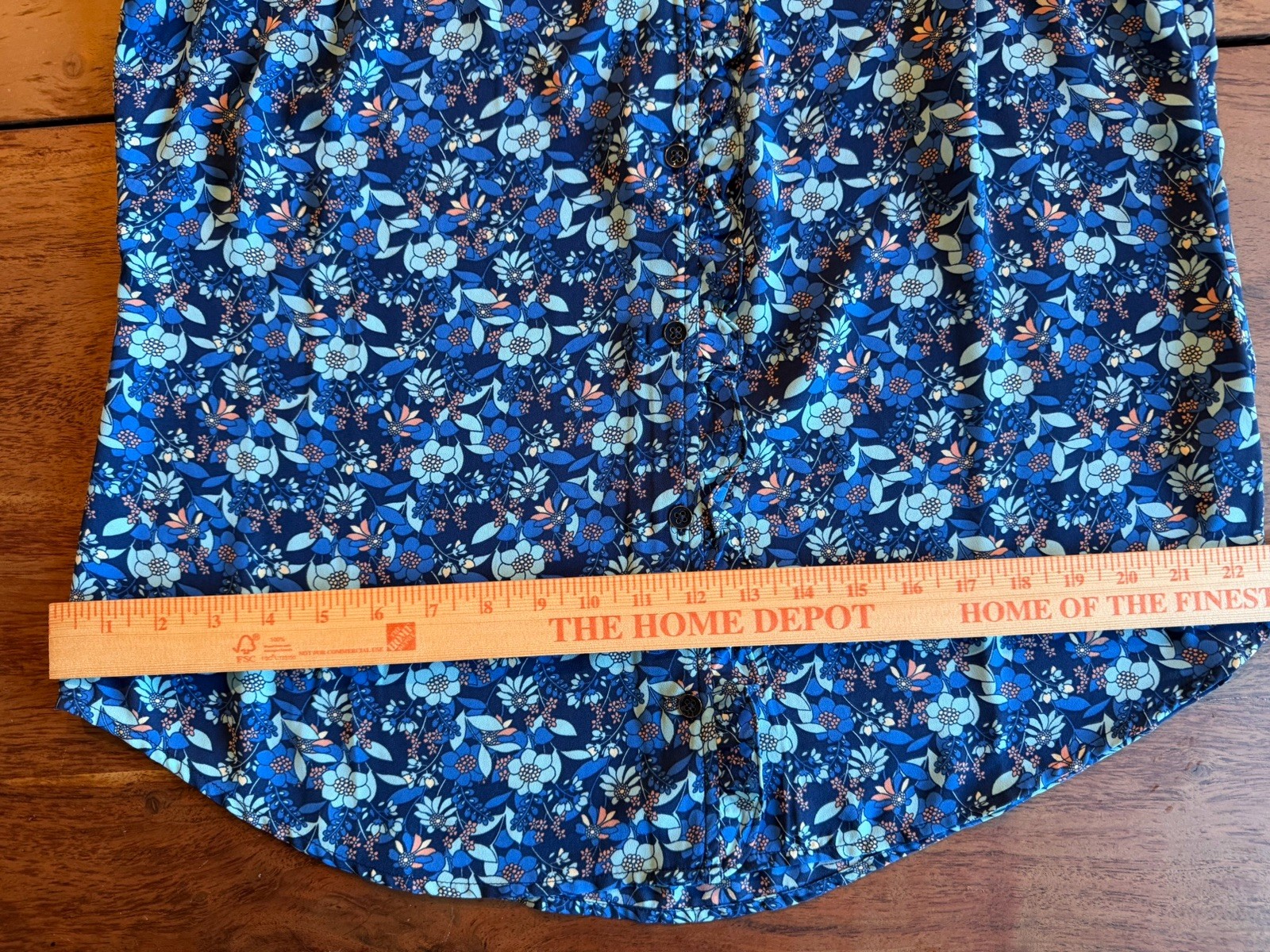 Cabi Sleeveless Top Large Take Two Blouse Blue Floral 4349