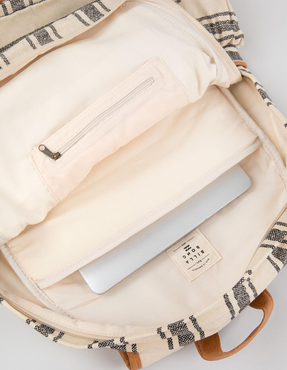 Womens Home Abroad Backpack, Black & White