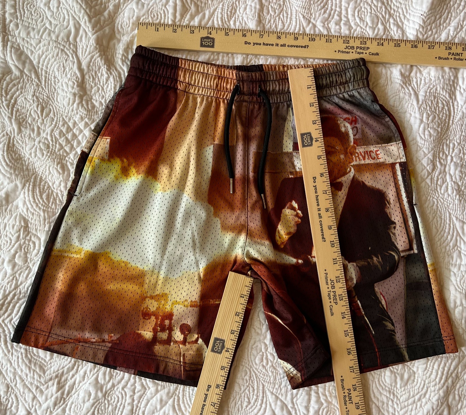 Rucking Fotten – Point Break (1991) AOP Mesh Shorts – Small – Keanu Reeves