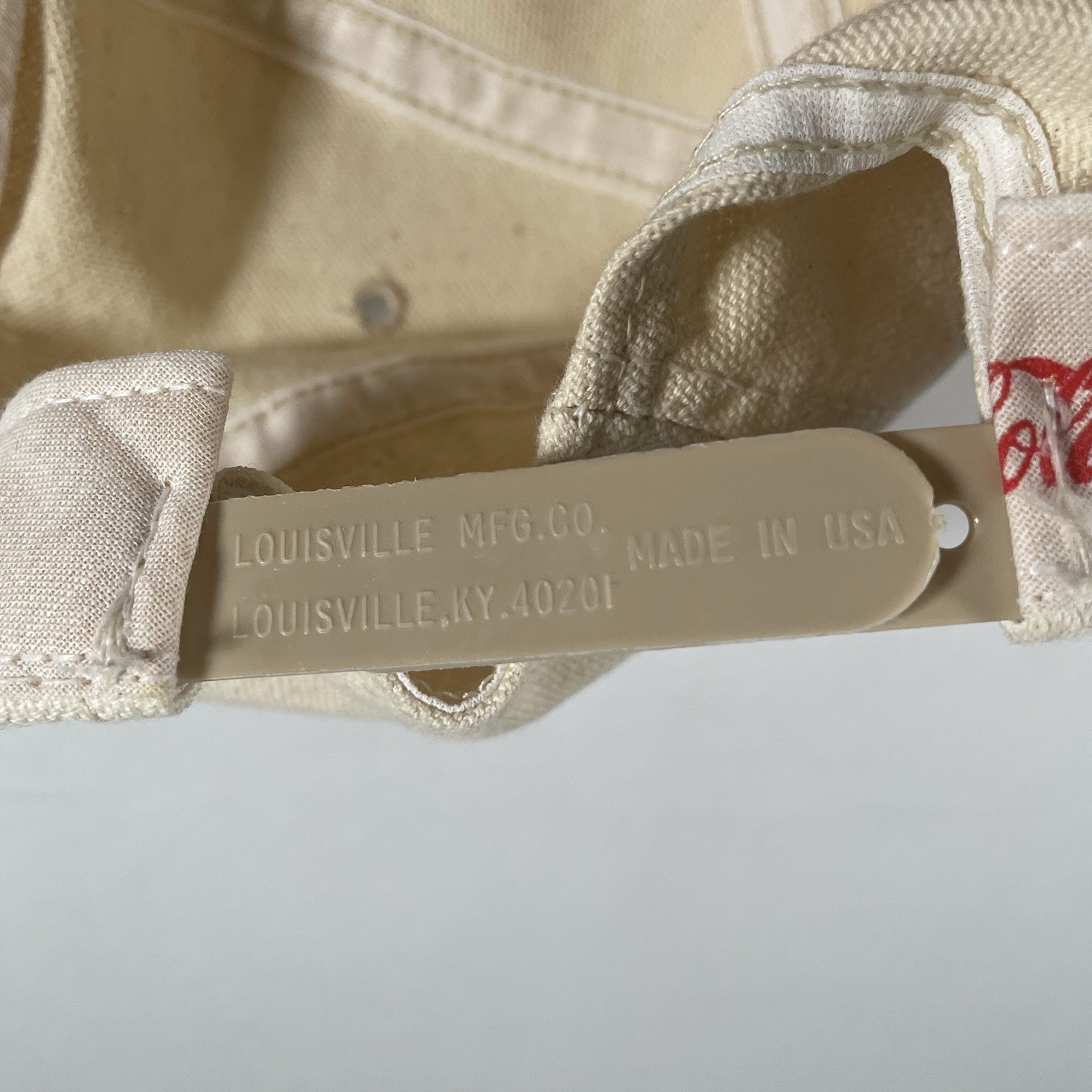 Vtg Coca Cola Snapback Hat Cap Logo Graphic Louisville MFG Co Made USA Preowned