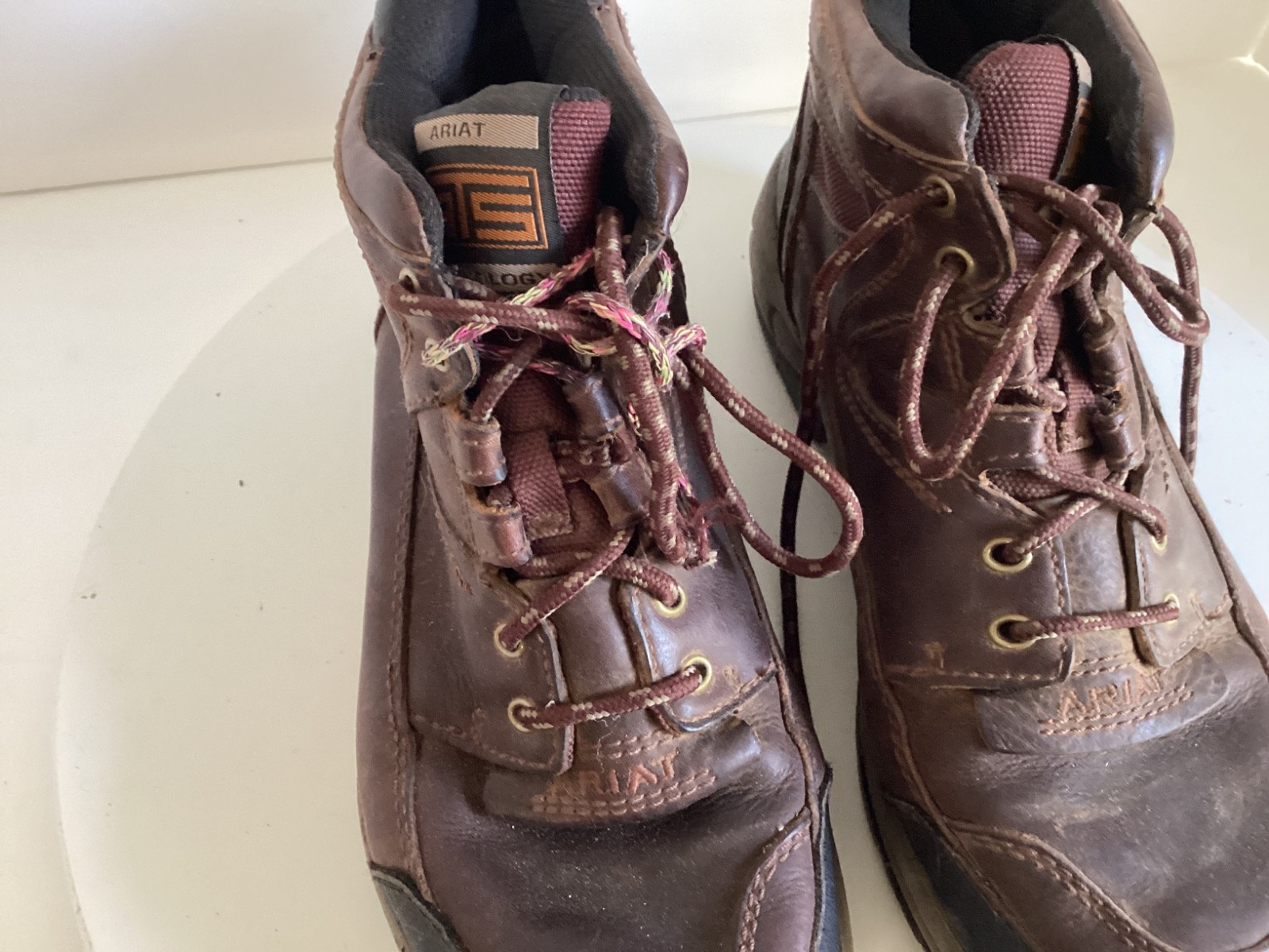 Ariat Terrain Cordovan ATS Work Boots Women 10B Brown Leather 10004138(70063)