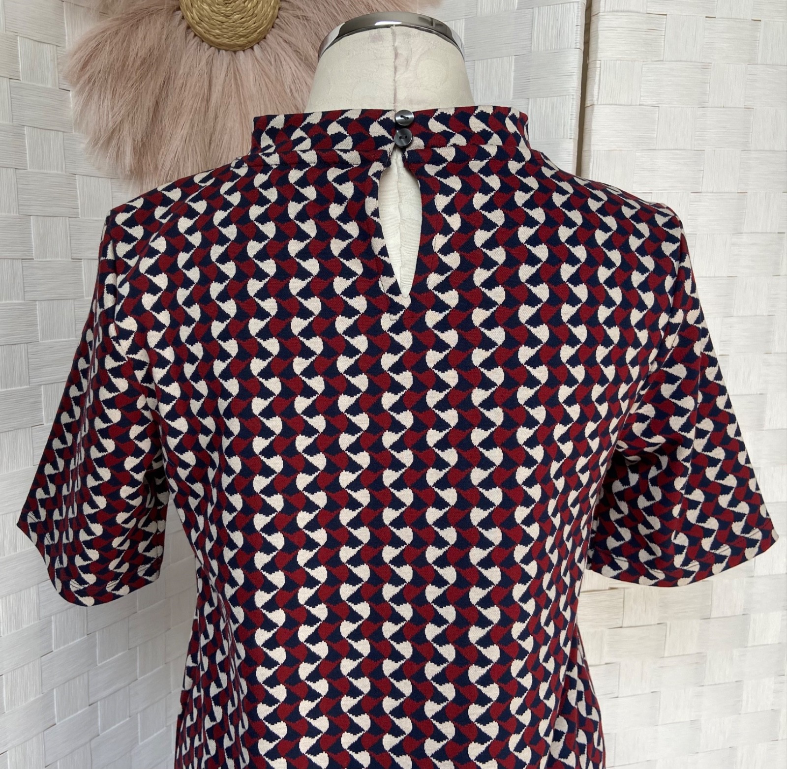 Ann Taylor Factory 2 Piece Geometric Outfit Pocket Top & Skirt Size 6 S FXG