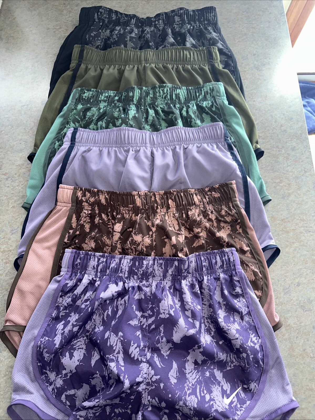 Womens Nike Dri-Fit Running Shorts LOT (Size XS) (6) Pairs NWT RETAIL $192 SALE!