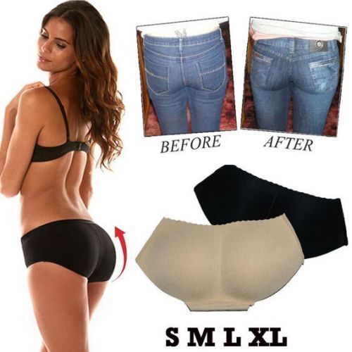 Sexy Women Buttock Padded Underwear Butt Lift Plump Enhancer Hip Brief Panties