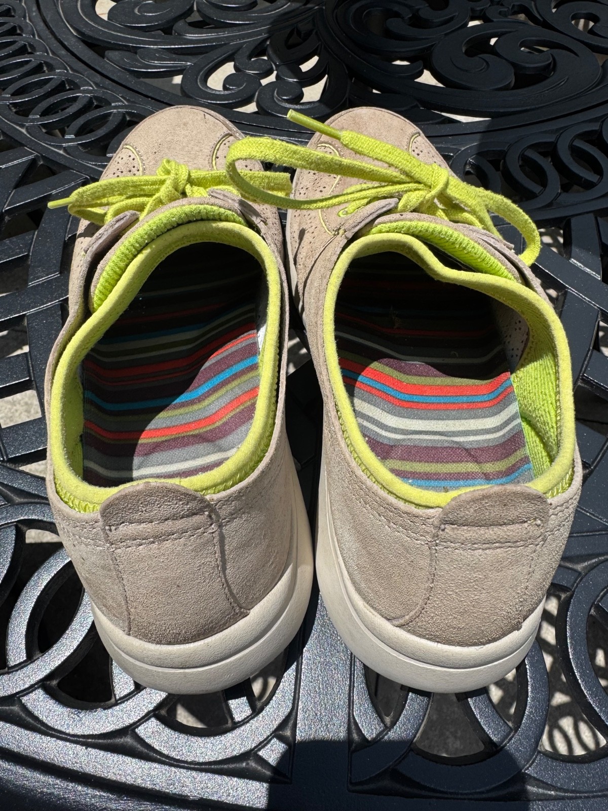 Dansko Elise Women’s Sneakers Tan Suede Green Walking Casual Comfort Shoes