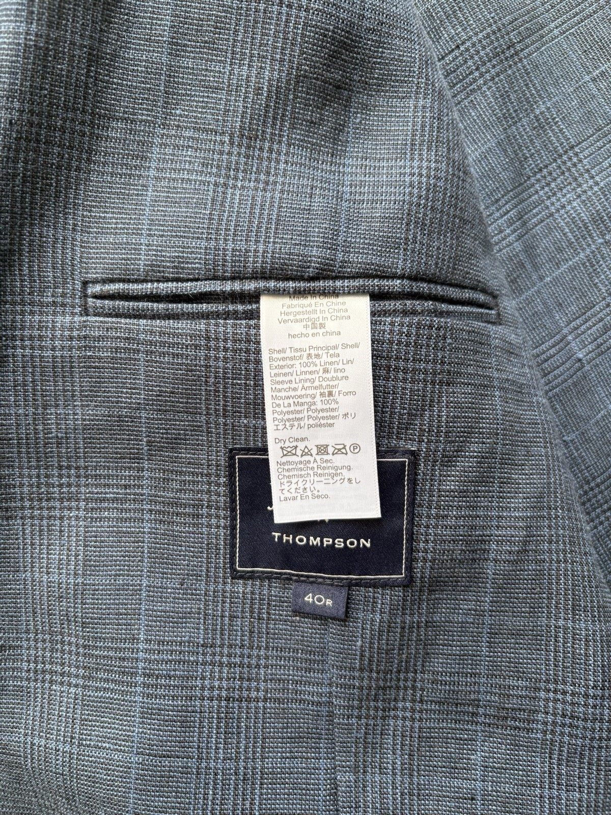 J Crew Factory Thompson 100% Linen Blazer 40R