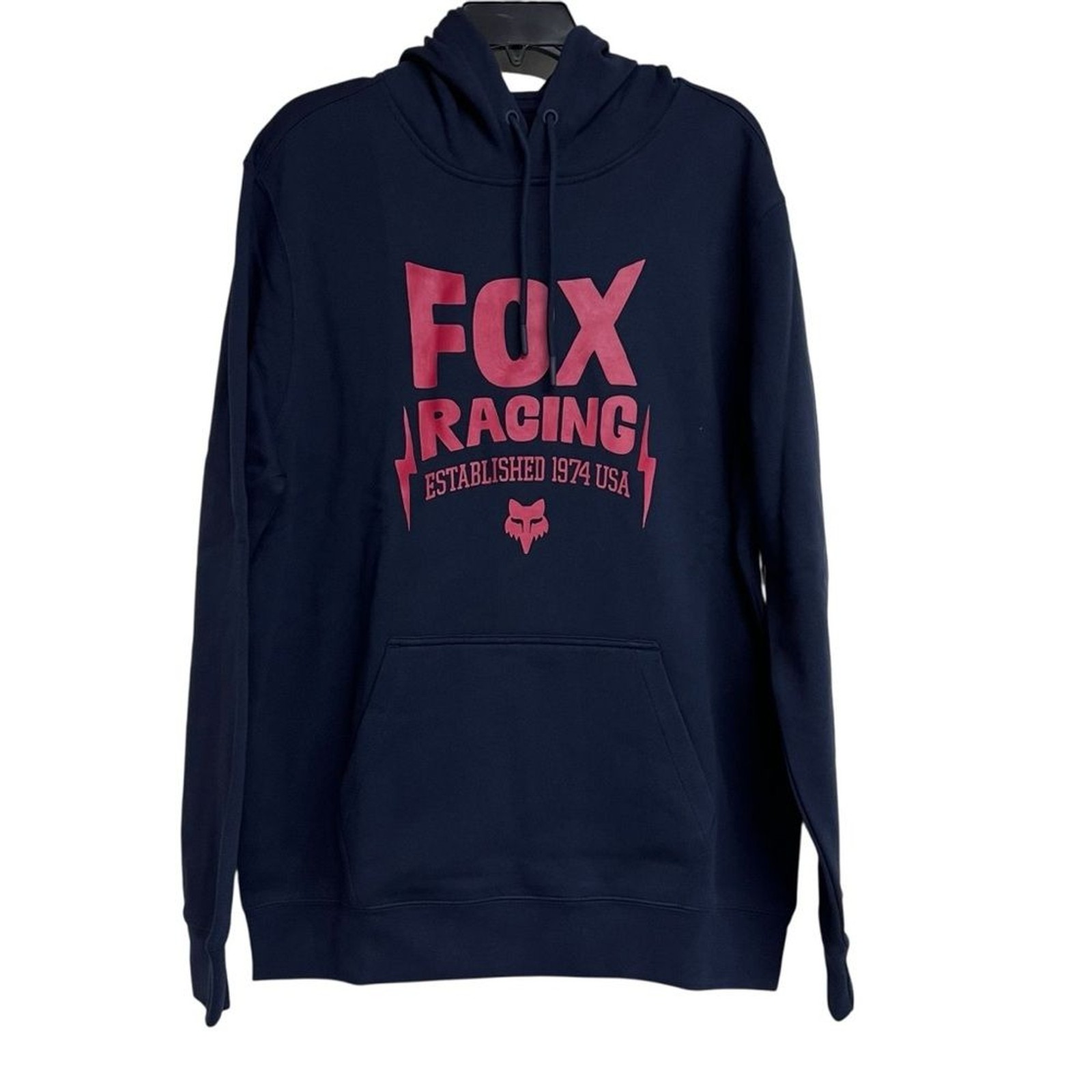 NWT Fox Racing Bolt Pullover Navy Blue Hoodie Sweatshirt Medium