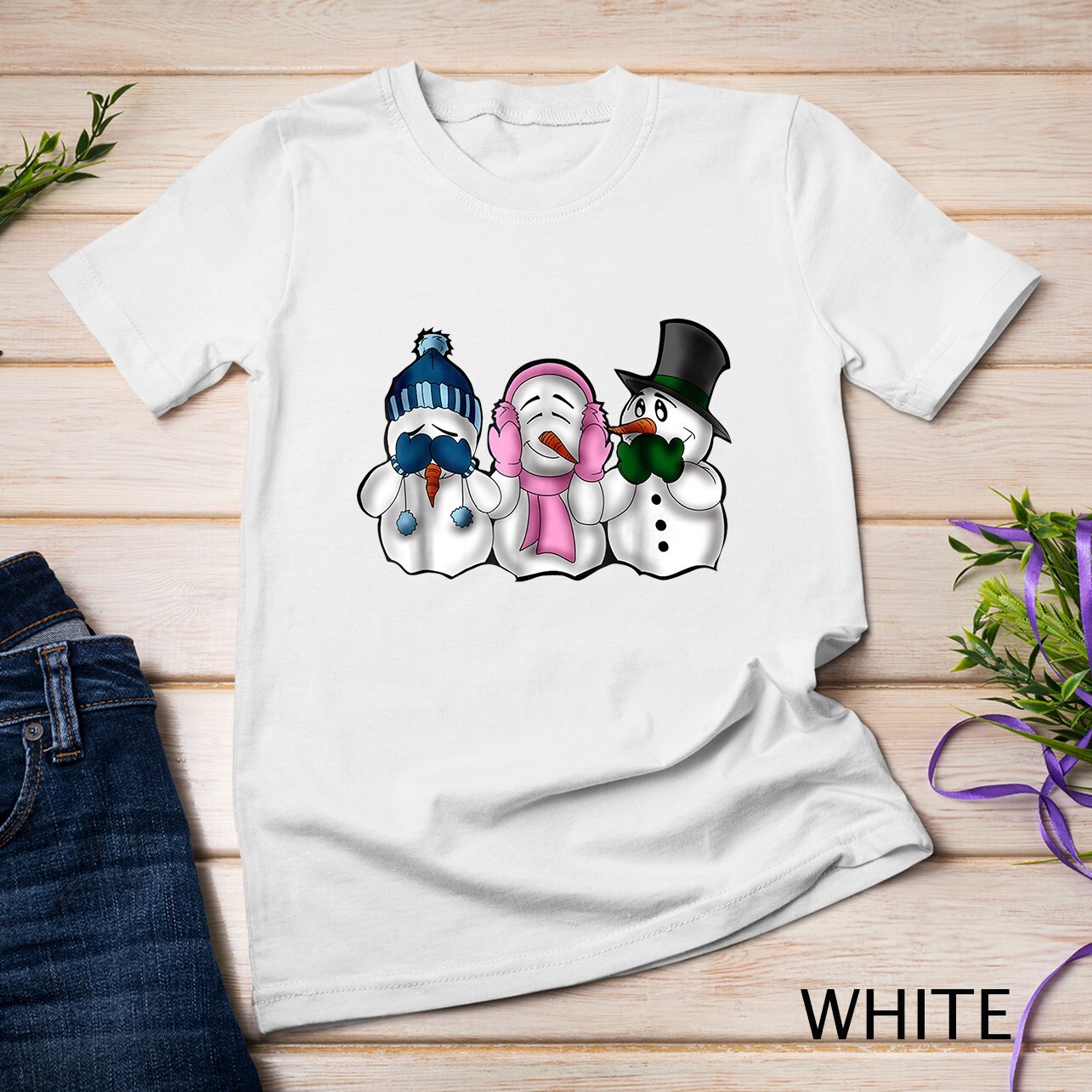 Snowmen Shirt Perfect Wear to Build a Snow Man Tshirt Unisex T-shirt