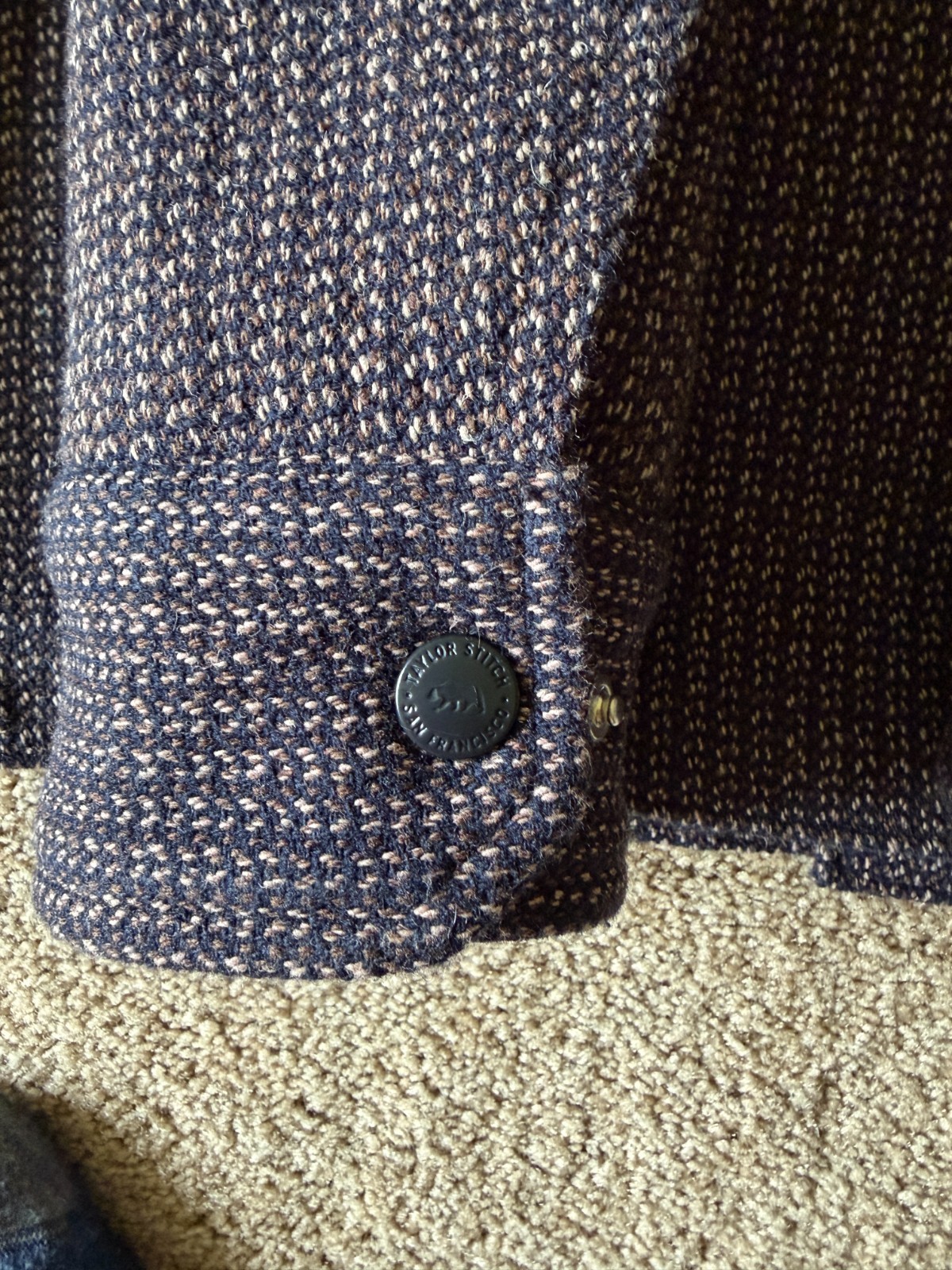 Taylor Stitch The Decker Jacket Men’s 40 Medium Wool Beach Cloth Fits SMALL