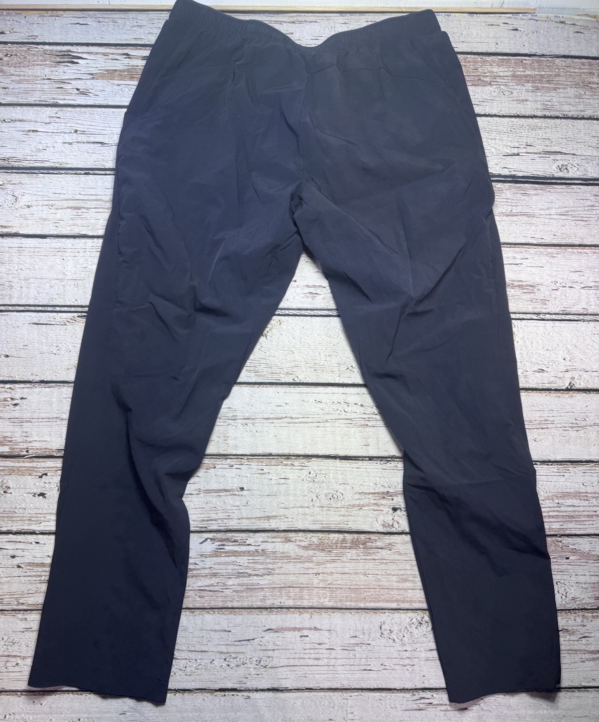 PASKHO Lightweight Travel Tech Pants Mens XXL Black Drawstring