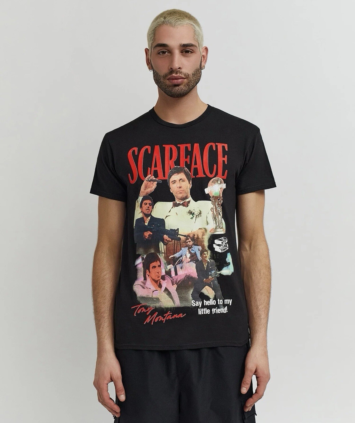 REASON Scarface Tony Montana Say Hello T-Shirt Black Men’s Size S *NEW* RARE