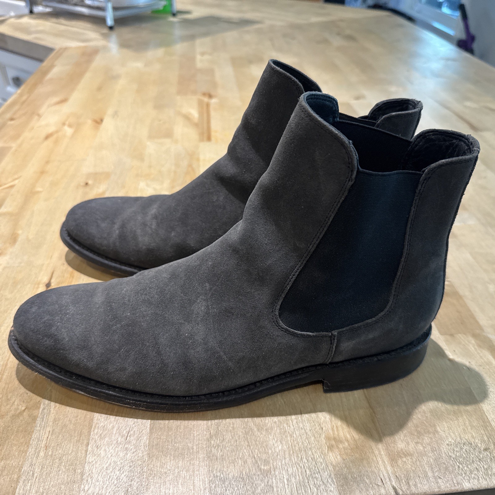 Thursday Boot Company Cavalier Men’s Chelsea Boot, Size 11 Grey suede