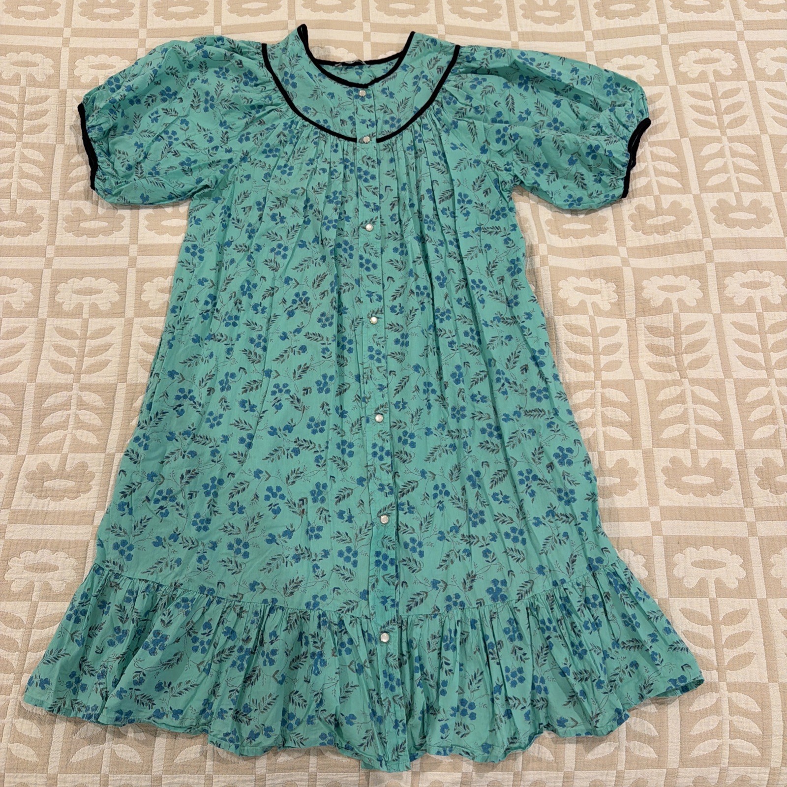 Batsheva Green House Dress House Coat No Size/One Size