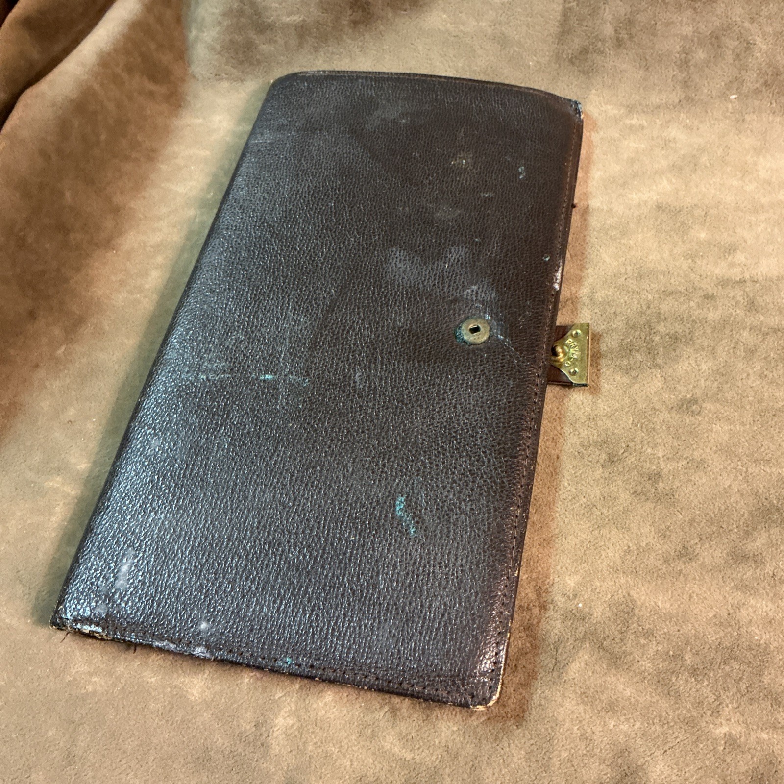 Vintage Genuine Morocco leather made West Germany large men’s billfold wallet