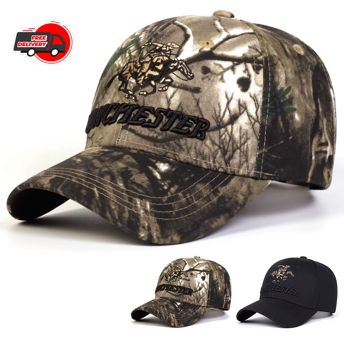 Unisex Winchester Letter Embroidery Baseball Caps Spring and Autumn Outdoor