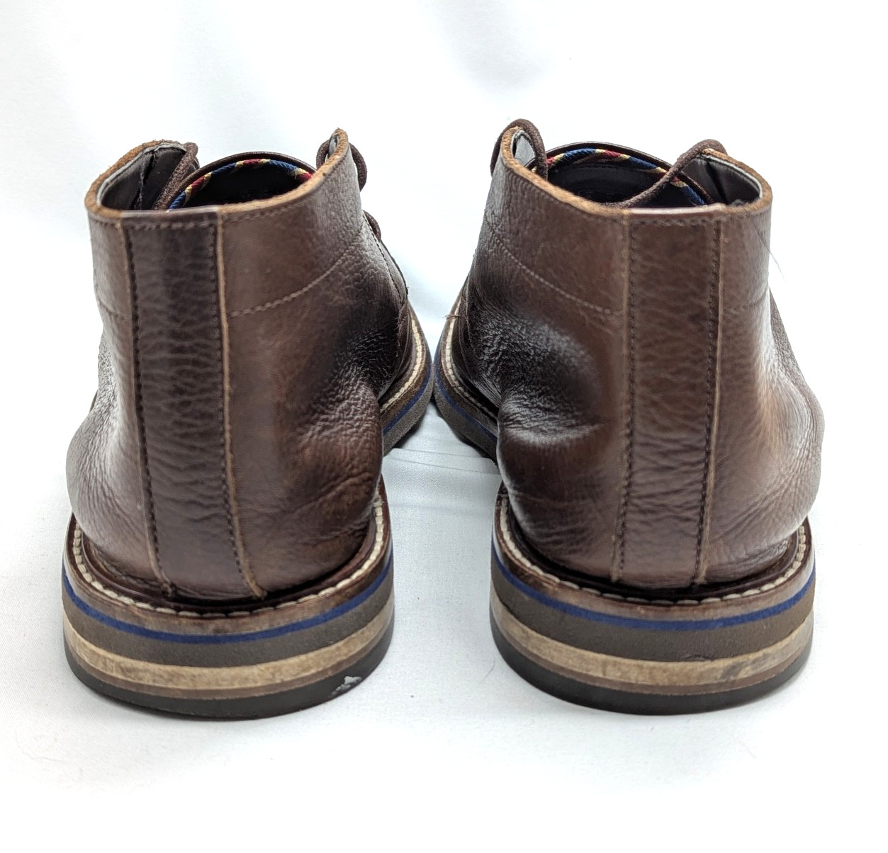 Bostonian Mens 9M Shoes Brown Leather Mid Chukka Boots Commonwealth