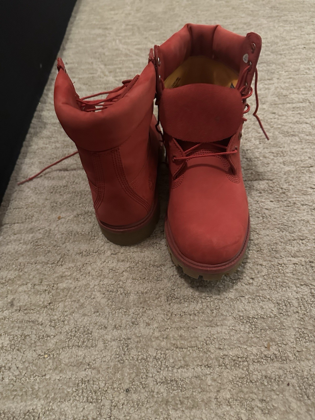 TIMBERLAND A13HV 6” Premium Boot Red NUBUCK Primaloft 7 Mens