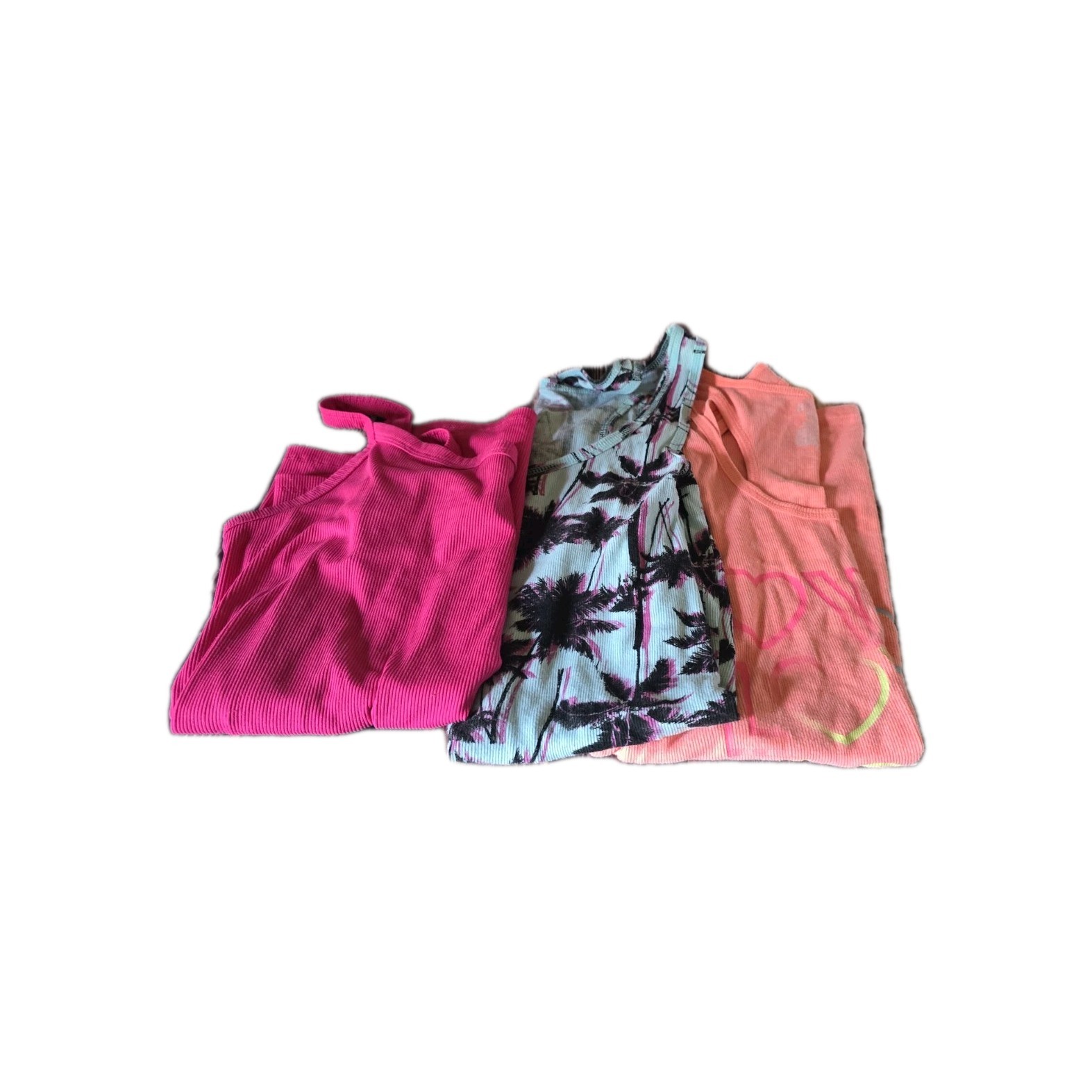 Juniors Xl Nobo Tank Tops Lot VX8. Bundle Of 3 Sleeveless Ribbed Summer Shirts