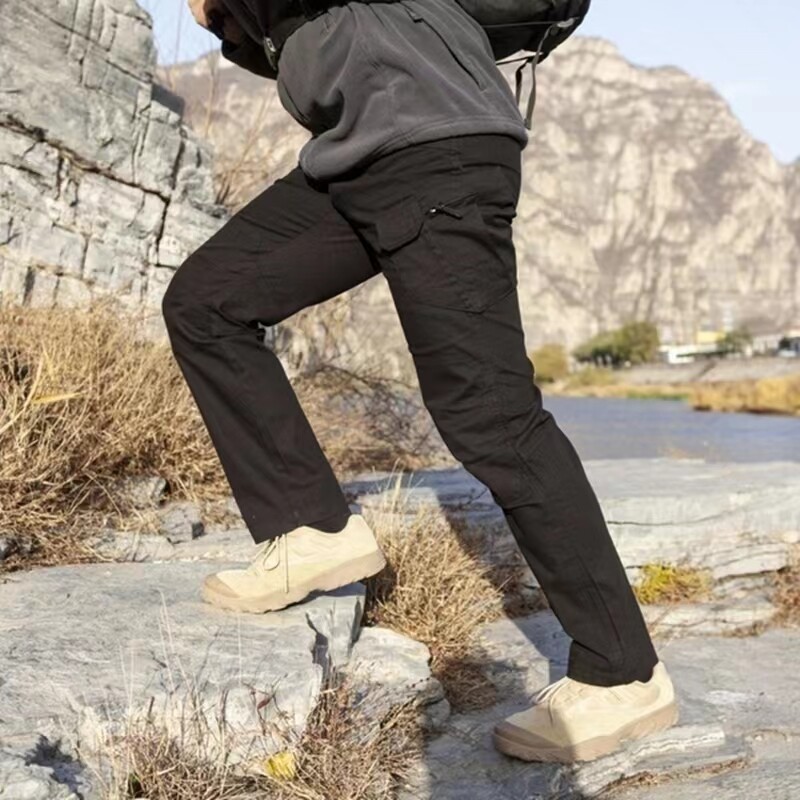 Mens Cargo Pants Tactical Waterproof Work Pants Outdoor Hiking Combat Trousers