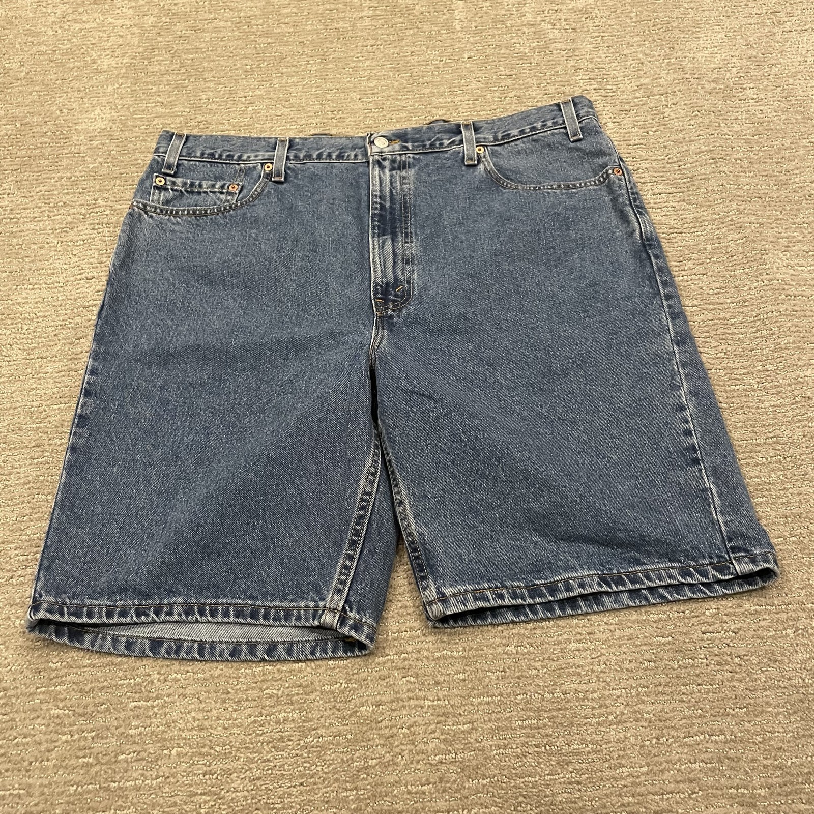 Vintage Levis 505 Shorts Mens 42 Denim Jean USA 90s USA Grunge Hip Hop Deadstock