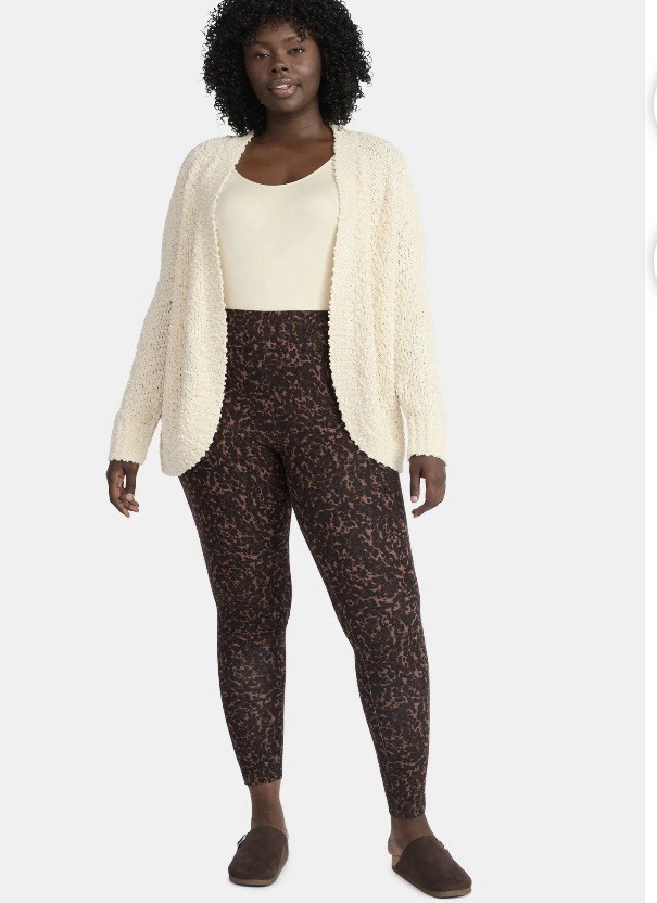 Terra & Sky Women’s Plus High Waist Ankle Length Leggings, Size 4X (28w-30w)