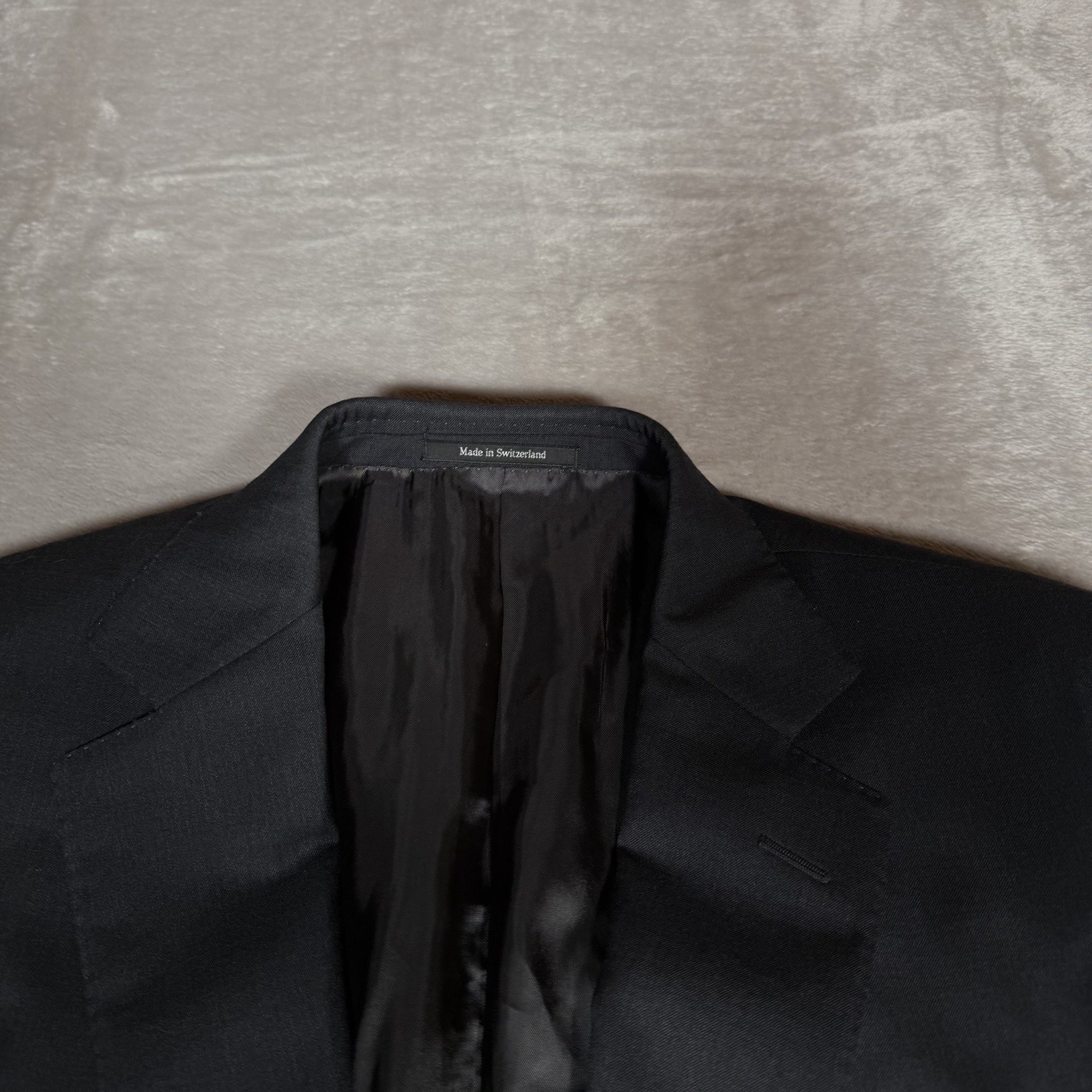 Ermenegildo Zegna Blazer Mens 40 Black Manhattan Peak Multiseason Sport Coat