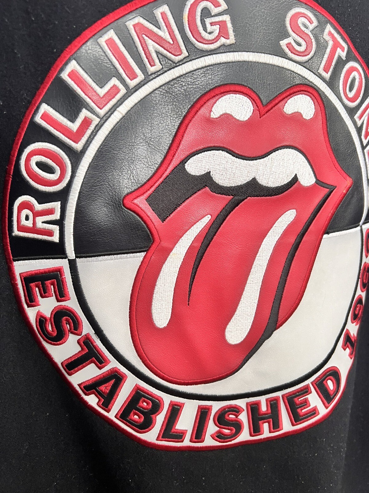 Vintage 2005 Rolling Stones Varsity Jacket Men’s XXL Leather Wool Reversible